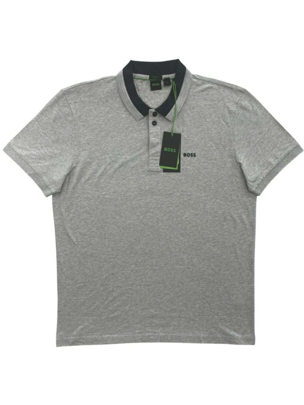 Hugo Boss Paddy Polo Regular Fit Stretch Shirt Gray Men's Size XL MSRP$116 NEW - Picture 1 of 9